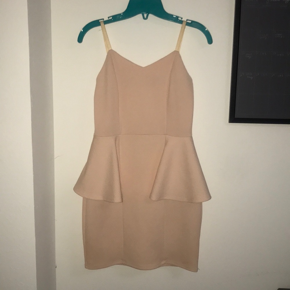 Peplum bodycon dress